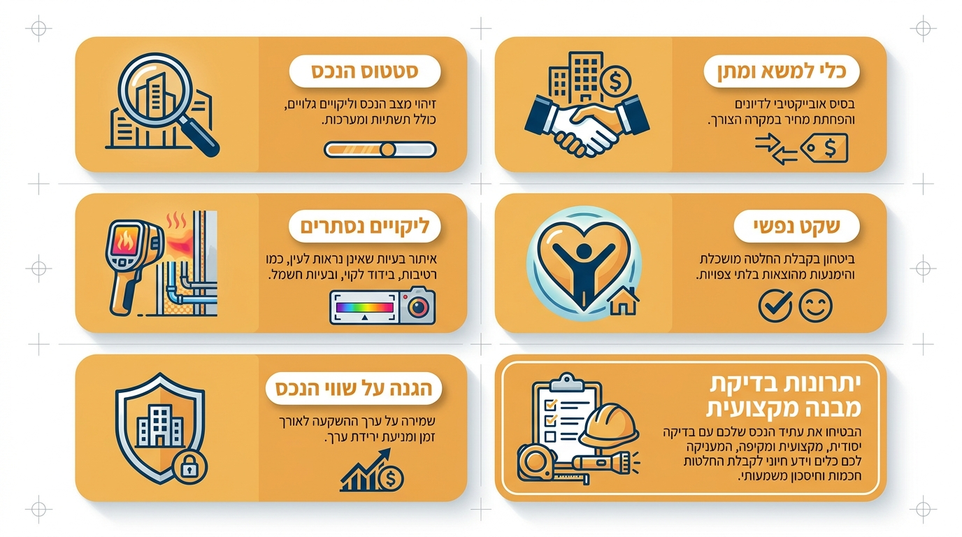 מה מקבלים בפועל מבדיקת בדק בית מקצועית