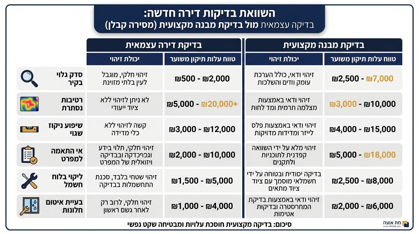 פרוטוקול מסירה דירה מקבלן: המדריך המלא למה שחשוב לבדוק לפני החתימה