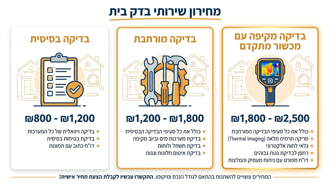 כמה עולה בדק בית אחרי שיפוץ ומה משפיע על המחיר