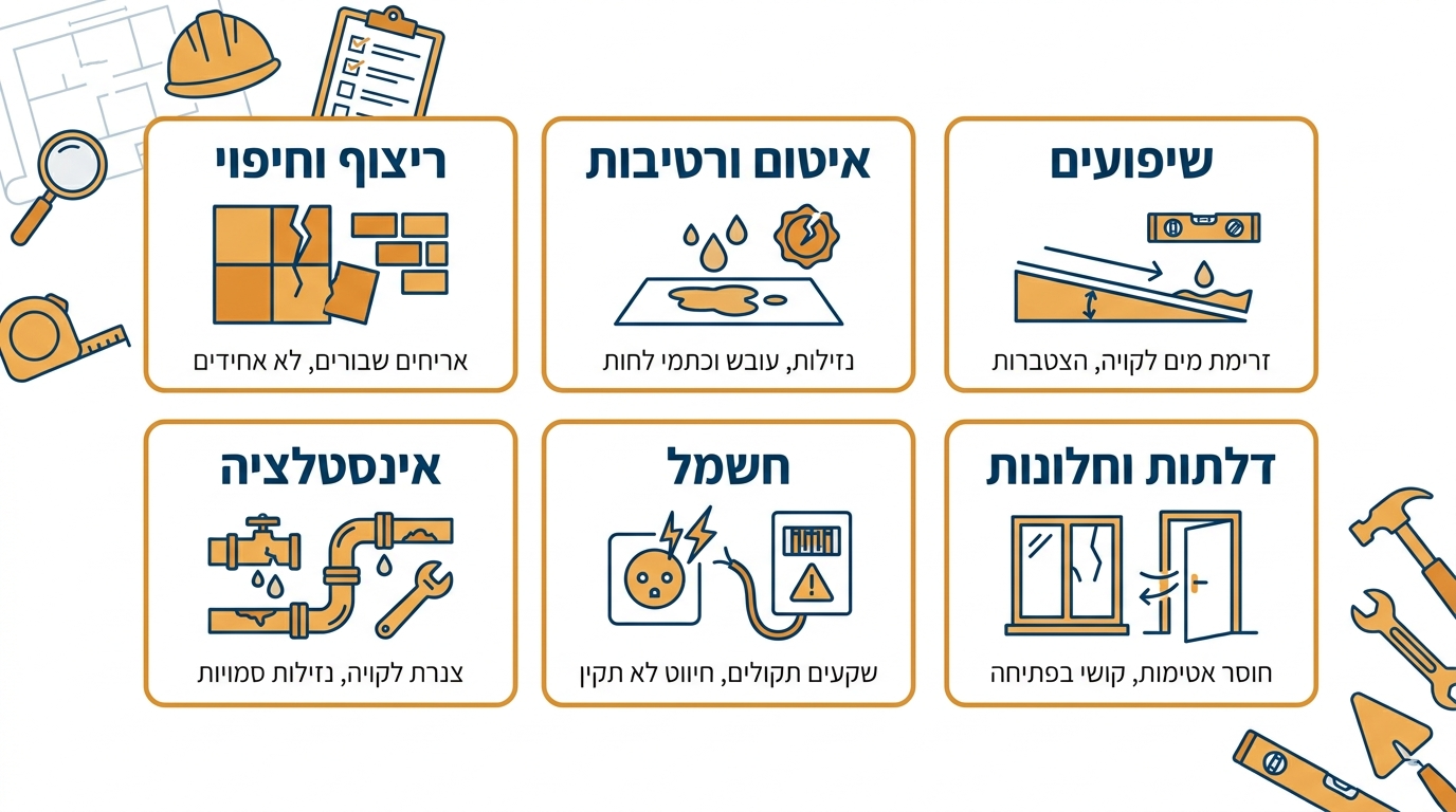 בדק בית דירה חדשה מקבלן: כל מה שצריך לדעת על בדיקה מקיפה וליקויי בנייה