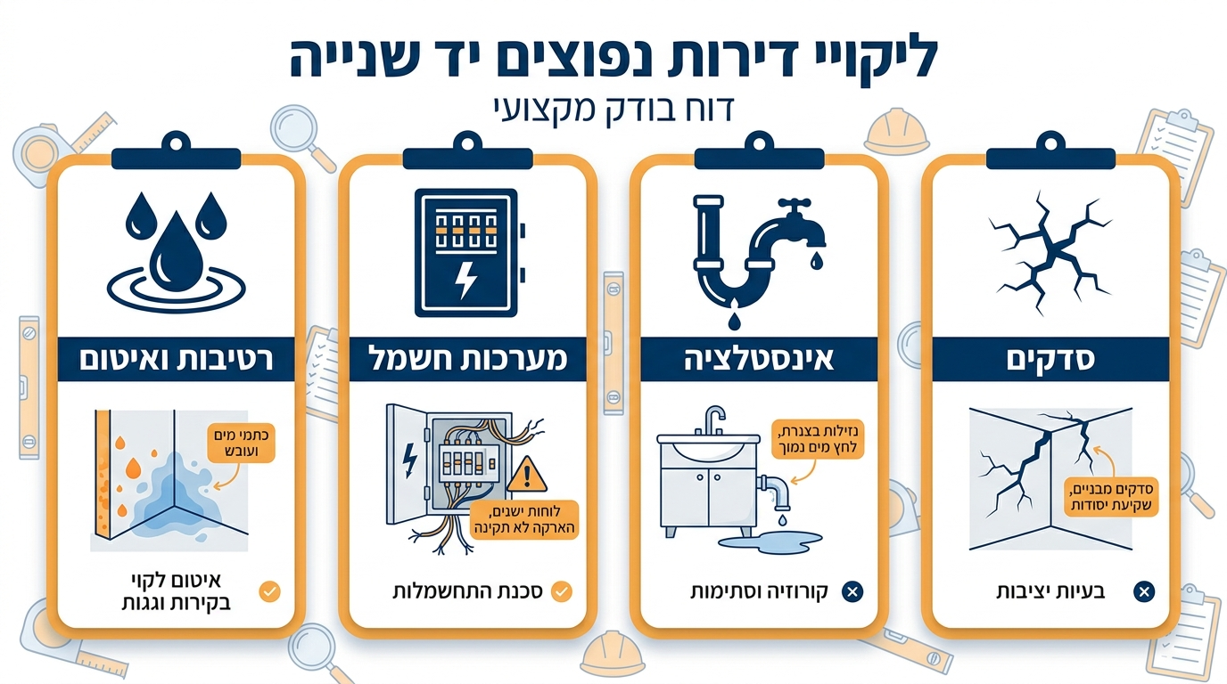 מדריך מקיף: בדק בית דירה יד שנייה - כל מה שצריך לדעת