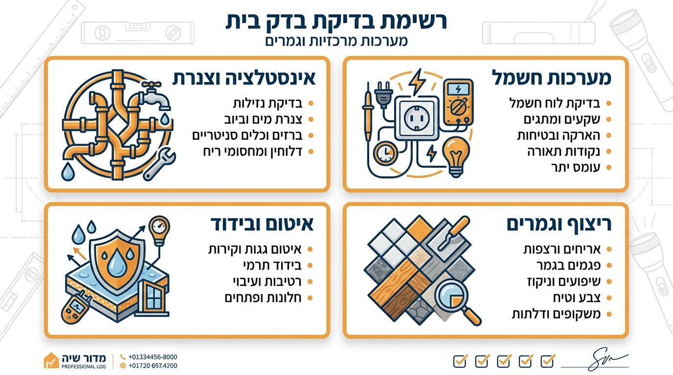 בדק בית אחרי שיפוץ: כך תבטיחו איכות שיפוץ ובדיקה מקצועית