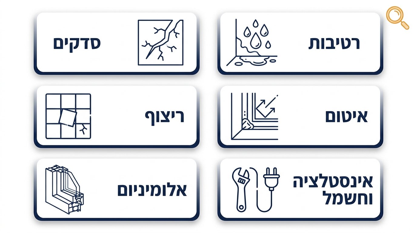 ליקויי בנייה נפוצים בדירה חדשה שחשוב להכיר לפני מסירת הדירה