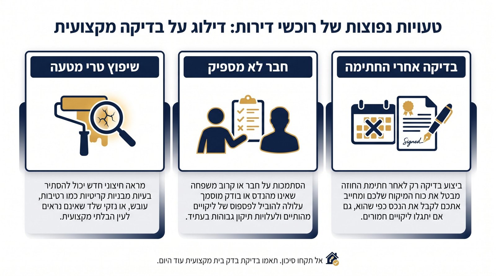 האם צריך בדק בית דירה יד שנייה ולמה זה כל כך חשוב לפני הרכישה