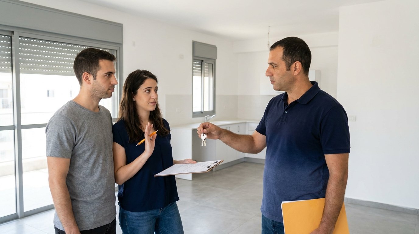 חתימה על פרוטוקול מסירה בלי בדיקה מקדימה