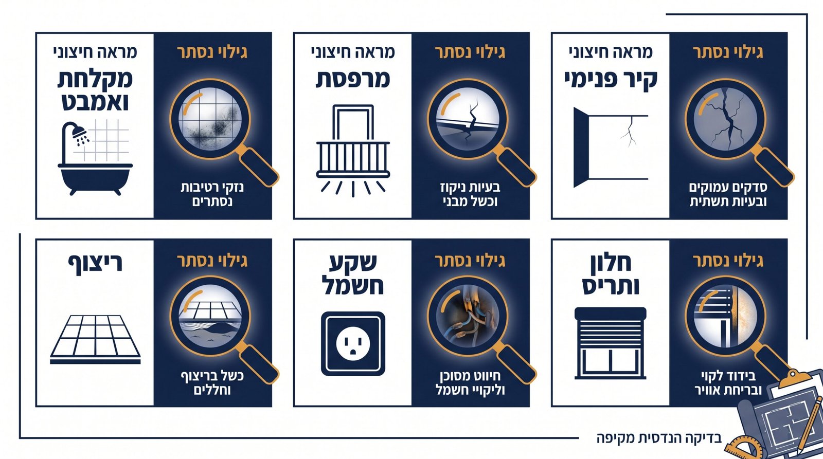 בדק בית ביקנעם: המדריך המלא לאיתור ליקויי בנייה ובחירת מהנדס